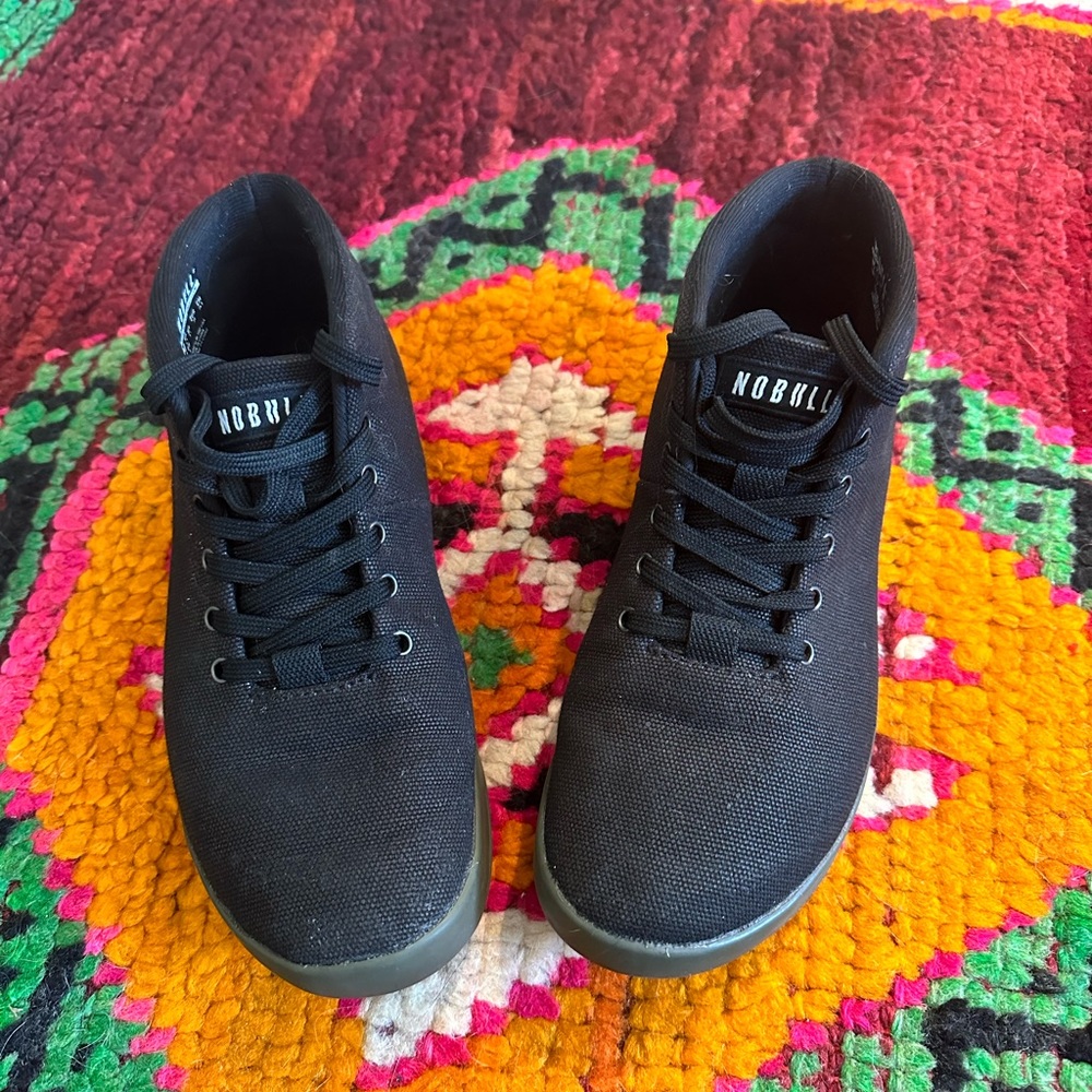 NoBull Black High top trainers Sz 8